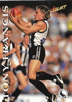1995 Select AFL #107 Tony Francis Front